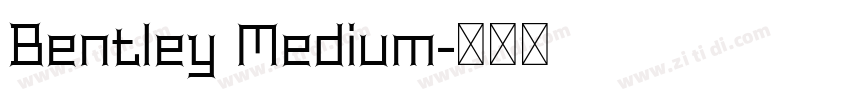 Bentley Medium字体转换